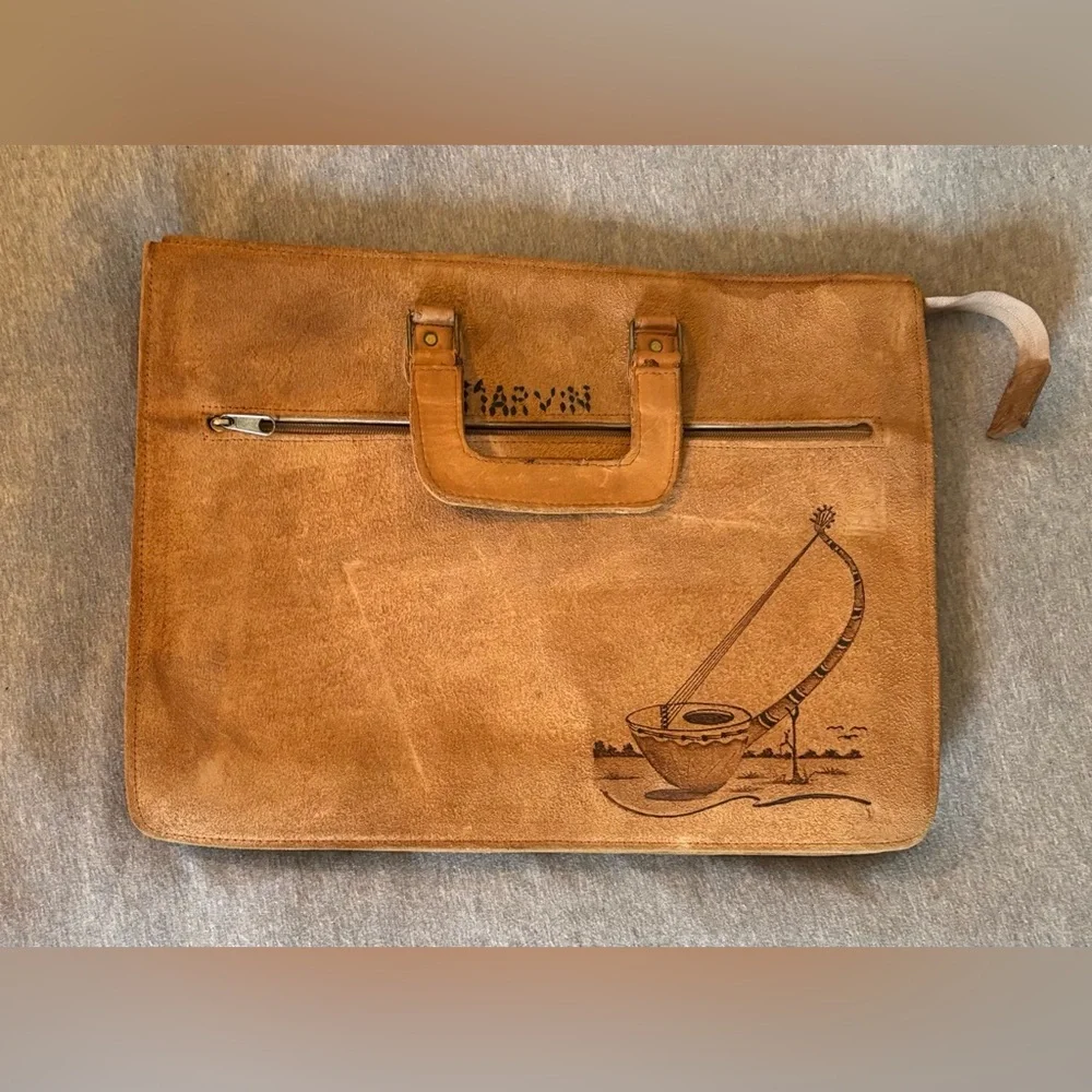 West Africa Ouagadougou Burkina Faso Vintage Leather Bag by Burkinabé Leather